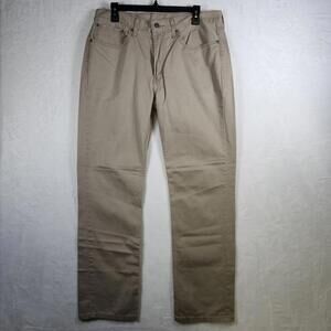 Levis 514 Tan Denim Jeans‎ Size 34x32 Cotton